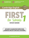 CAMBRIDGE ENGLISH: FIRST (FCE) FOR SCHOOLS 1 (2015 EXAM) STUDENT'S BOOK PACK (ST