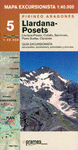MAPA TRAVES�A ALREDEDOR DE LLARDANA O POSETS. CIRCUITO DE LOS TRES REFUGIOS