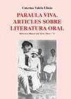 PARAULA VIVA ARTICLES SOBRE LITERATURA ORAL